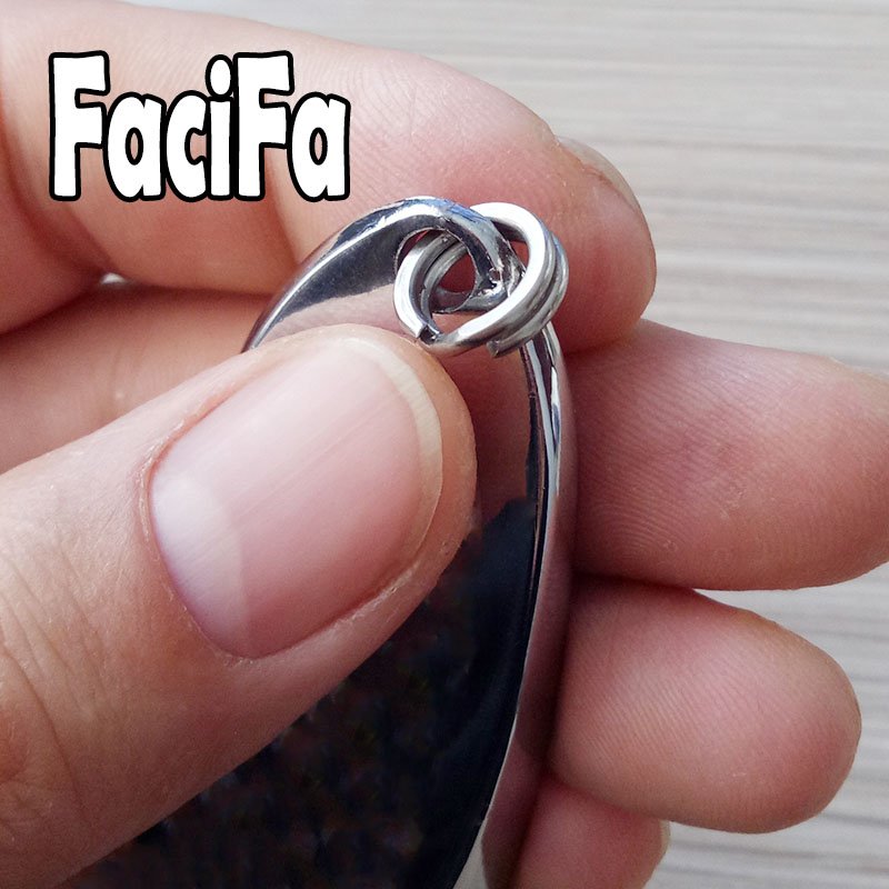 10pcs Hologram Sticker Metal Spoon Fishing Lures - Image 2