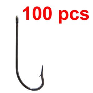 100 pcs Long Shank Barbed Fishhook Carp Big Jig Fishing Hook O'shaughnessy Fish hook