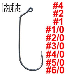 50 pcs Jig Fishing Hook (60 degree)