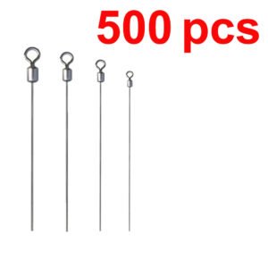 500 pcs Long Pole Bearing Swivel Fishing Connector