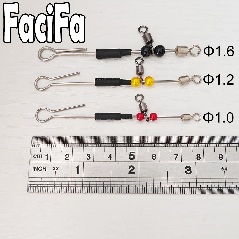 6 pcs Bearing Swivel Fishing Connector Fast Hook Urfe Para Temporales Enganches Rapidos Para la Pesca Kolay Atma Aparati - Image 3