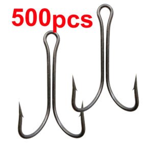 500 pcs Double Fishing Hook Duple Hook Frog Lure Hook