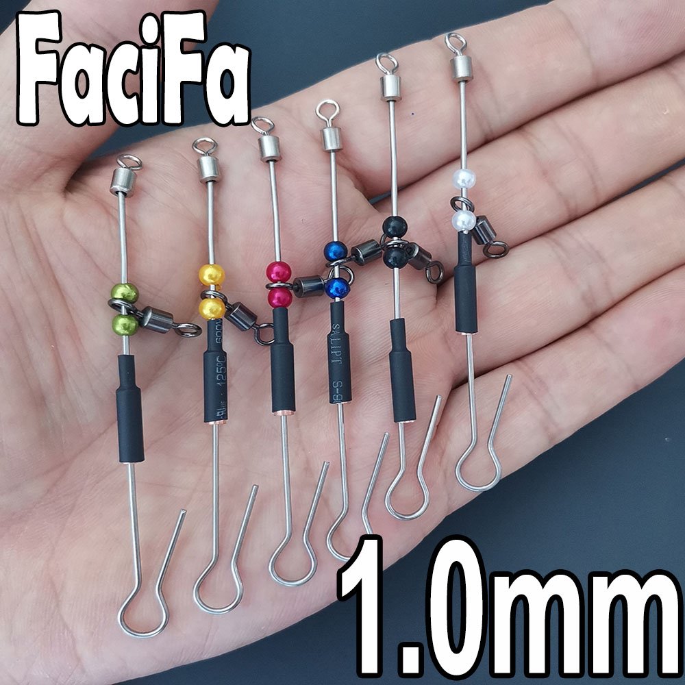 6 pcs Bearing Swivel Fishing Connector Fast Hook Urfe Para Temporales Enganches Rapidos Para la Pesca Kolay Atma Aparati - Image 5