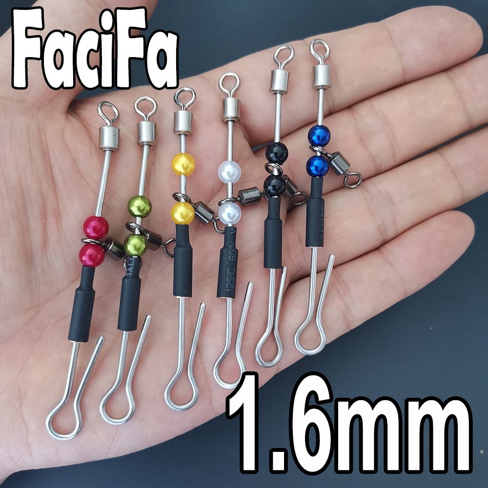6 pcs Bearing Swivel Fishing Connector Fast Hook Urfe Para Temporales Enganches Rapidos Para la Pesca Kolay Atma Aparati - Image 7