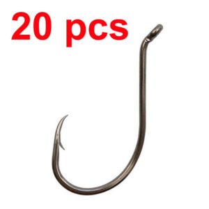20 pcs Offset Up Eye Forged Shank Hook Octopus Fishing Hook