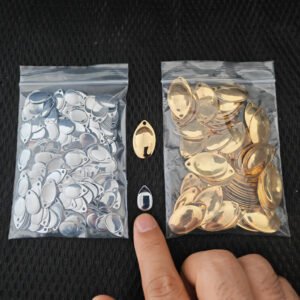 100 pcs Spinner Accesorios Silvery or Golden blade sheet