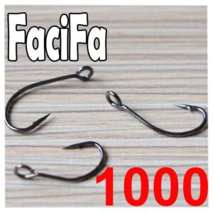 1000 pcs Big Eyelet fishing hook Crank hook Barbed fishhook