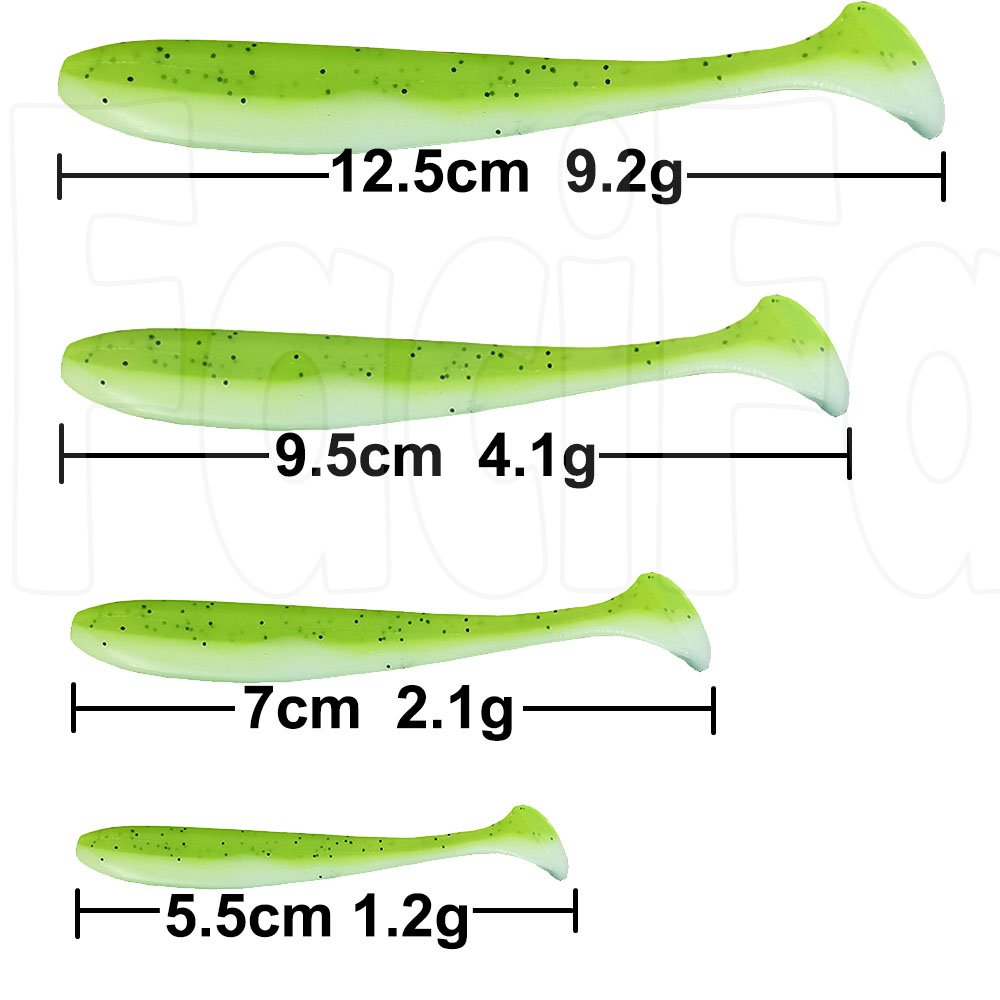 10 pcs Soft Lure Silicone Bait Shad Wobbler Fishing lure Sea Worm Swimbait Streamer Silicone Lure - Image 2