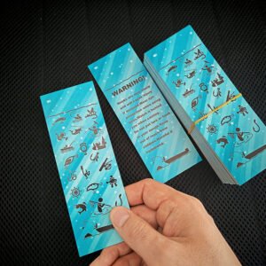 100 pcs Blue Paper Cards for My Size L M S Plastic Boxes