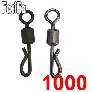 1000 pcs Q-Shaped Quick Change Swivel Snap Bearing Swivel Fishing Connector