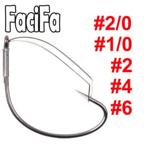 100 pcs Weedless Barbed Fishing Hook