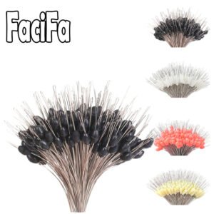 300pcs silicon Space Bean Profession Fishing Float Resistance Anti-Strand Fish Line Stopper