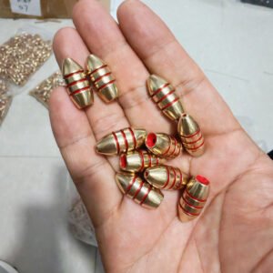 [customized product] 1000 pcs Brass Fishing Bullet Weights Sinkers With Red Paint