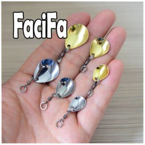10 or 100 pcs Brass Spinner Blades Noise Sequins Paillette Blade For Fishing Lure Spoon